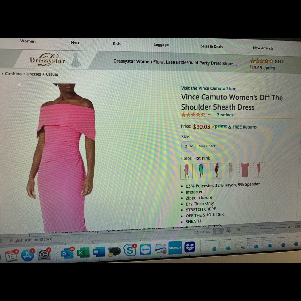Vince camuto off the shoulder teal dress